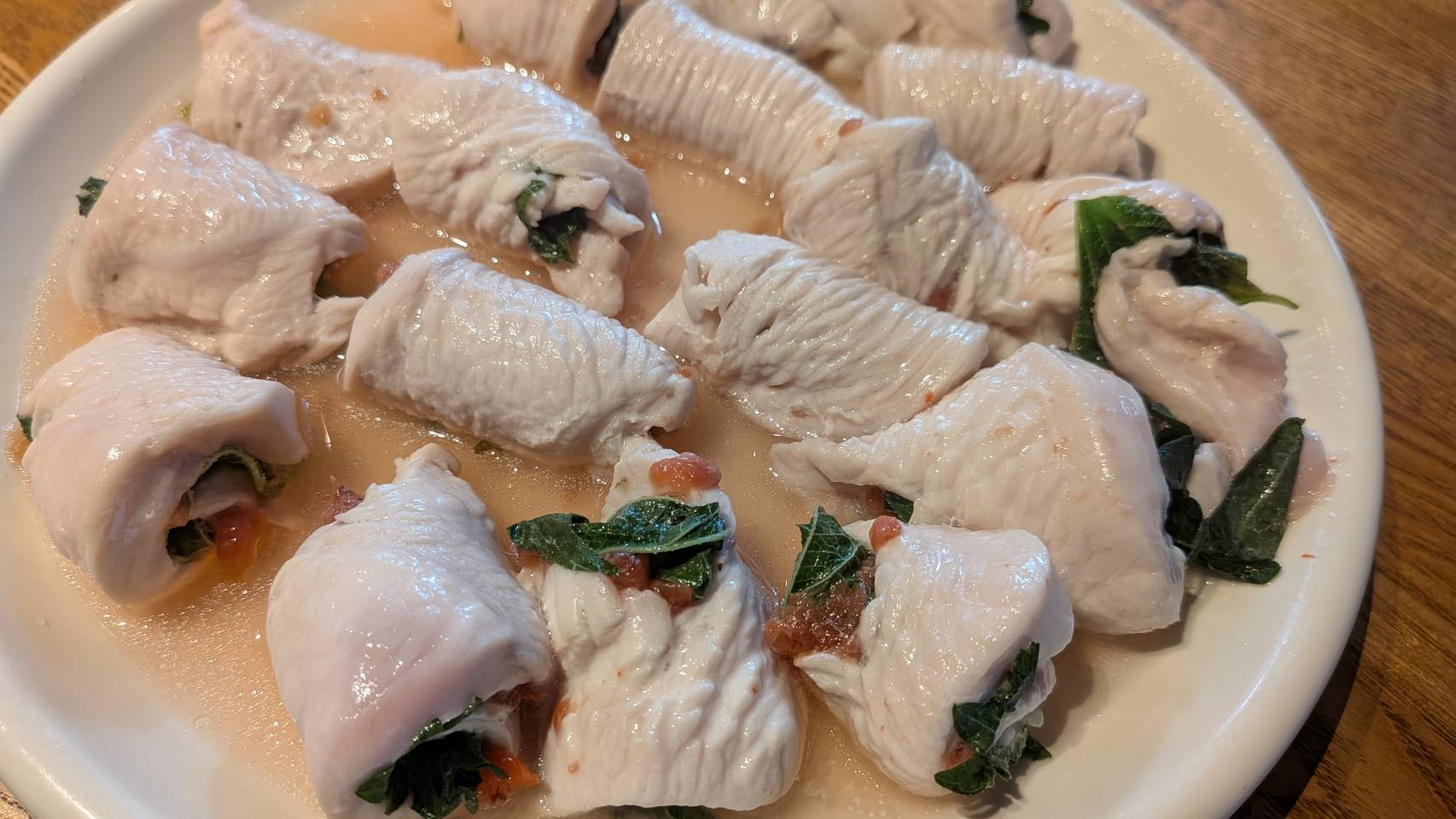 鶏むね肉の梅しそ蒸し